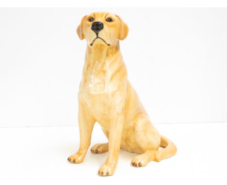 Large ceramic model of a Labrador