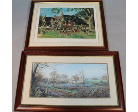 After Elizabeth Sharpe. The Belvoir at Knipton, signed limited edition print, no. 261 of 850, 40cm x 58cm, after Rex N. Prest