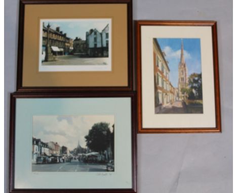 After Terry Shelbourne. Grantham Street scene, limited edition print no. 9/100, signed to the mount, (19)97, 18.5cm x 26cm, o