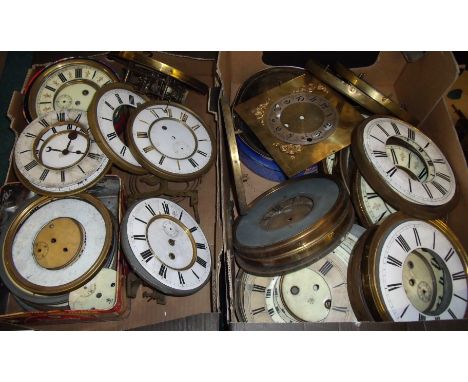 Selection of Vienna clock dials (two boxes)