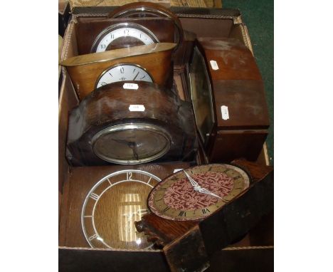 Art Deco walnut cased electric mantel clock, 1930s Smiths Sectric mantel clock and other similar clocks