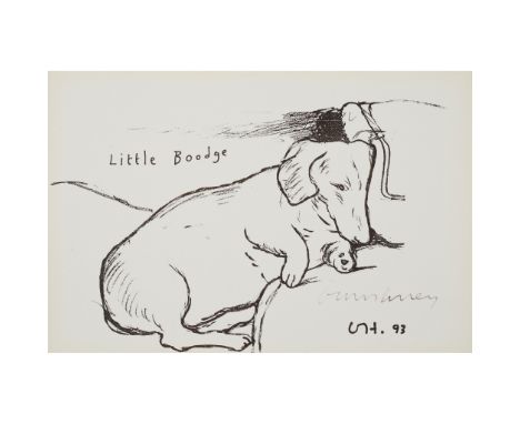 § DAVID HOCKNEY O.M., C.H., R.A. (BRITISH 1937-) LITTLE BOODGE - 1993 Off-set lithograph, published by 1853 Gallery, Salts Mi