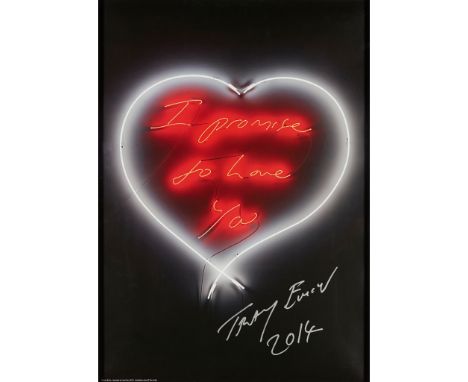 § TRACEY EMIN C.B.E., R.A. (BRITISH 1963-) I PROMISE TO LOVE YOU Off-set lithograph on silk finish paper, from the edition of