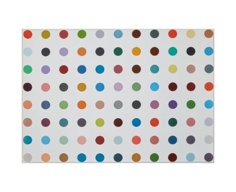 § DAMIEN HIRST (BRITISH 1965-) POSTCARD FROM . . . DAMIEN HIRST: NUCLEOHISTONE - 2012 Off-set lithograph, from the edition of