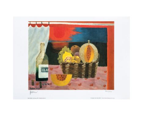 § MARY FEDDEN O.B.E. R.A. R.W.A. (BRITISH 1915-2012) RED SUNSET - 1994 Lithograph, 341/500, published by Bow Art, signed and 