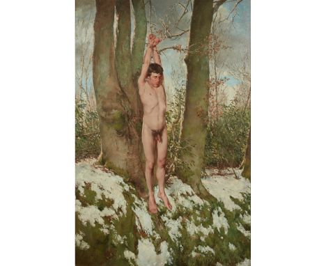§ PAUL REID (SCOTTISH 1975-) MARSYAS Signed lower right, oil on canvas(138cm x 91cm (54.25in x 35.75in))Footnote: Note: Marsy