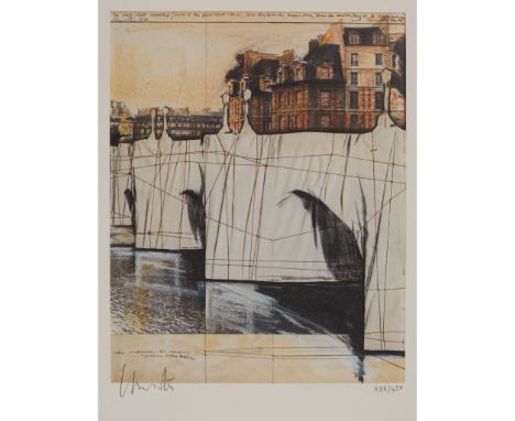 CHRISTO AND JEANNE-CLAUDE (AMERICAN 1939-2020) PONT NEUF Lithograph, 138/450, signed and numbered in pencil to margin, publis