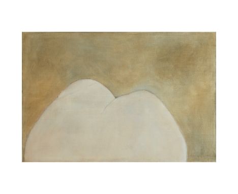 § PATRICIA DOUTHWAITE (SCOTTISH 1939-2002) THE ANDES, 1988 Signed and dated '88 upper right corner, oil on canvas(130cm x 195