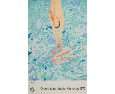 § DAVID HOCKNEY O.M., C.H., R.A. (BRITISH 1937-) OLYMPISCHE SPIELE MÜNCHEN, 1972 (BAGGOTT 34) Lithograph, printed by Matthieu