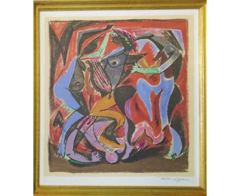 ANDRE MASSON 'Orpheus', lithograph, 1975, signed in plate, edition 2000, 63cm x 49cm.(Subject to ARR - Please see Buyers Cond