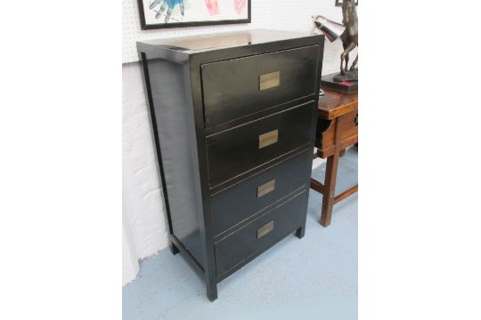 India Jane Chest Chinese Style With Rattan Top With Four Drawers