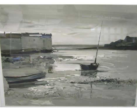 G Izparte ? - a signed limited edition print of a coastal scene signed in pencil and numbered 119/150 to lower margin, Newmar