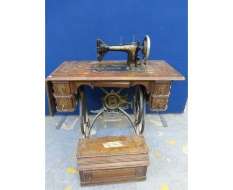 Yesterday's World Museum Antique Shop - a Bradbury's No.2 Rotary treadle sewing machine. 