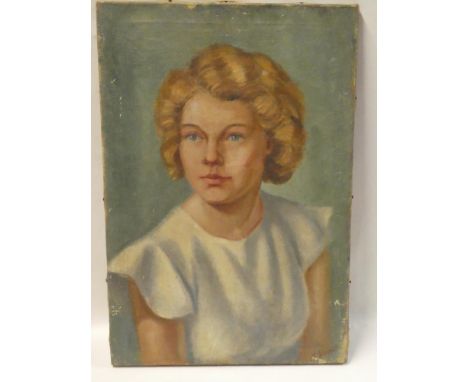 H** Streete - oil on canvasBust portrait of a young girl, signed 22" x 15"