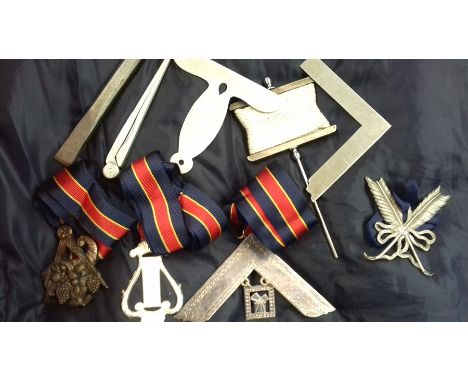 Masonic Sash and Instrument of Office.&nbsp;