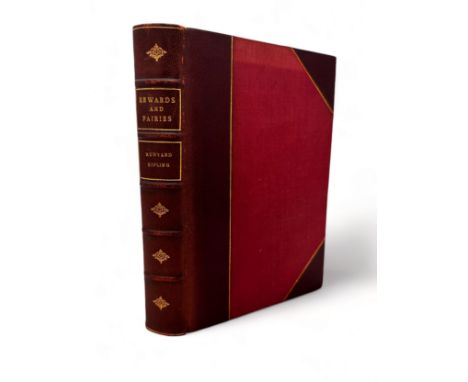 KIPLING, Rudyard. - Rewards and Fairies with illustrations by Frank Craig, Macmillan &amp; Co. London 1910. Red half Morocco,