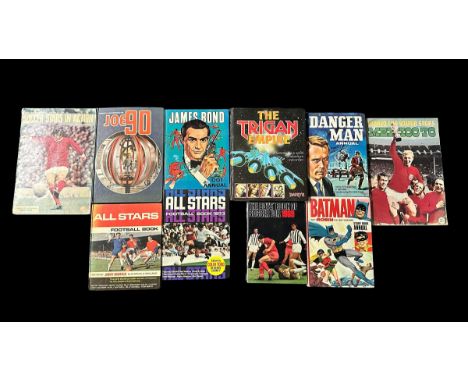 1960s Annuals and book collection, generally excellent to good plus, with 1965 Danger Man, 1966 James Bond 007, 1966 Batman 1