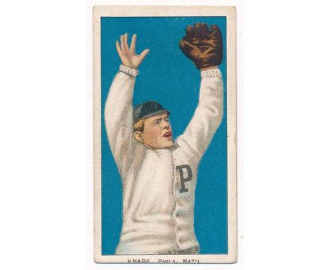 American Tobacco Company Baseball Series T206 white border, Piedmont back - Otto Knabe, Philadelphia, Nat'l, very small, ligh