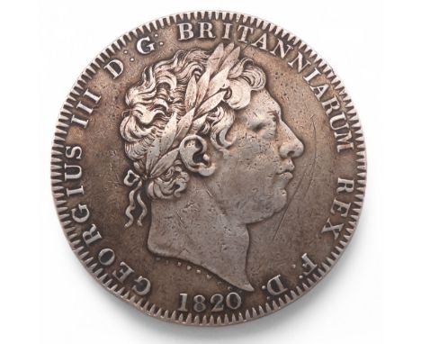 GEORGE III&nbsp;(1760-1820)&nbsp;1 CROWN 1819 Obverse Laureate portrait of King George III right, legend around&nbsp;GEORGIUS