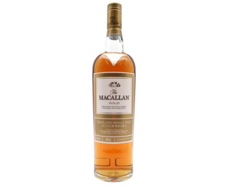 THE MACALLAN Gold Highland Single Malt Scotch Whisky matured in sherry oak casks from Jerez. Spain 40% vol 700ml&nbsp; Condit