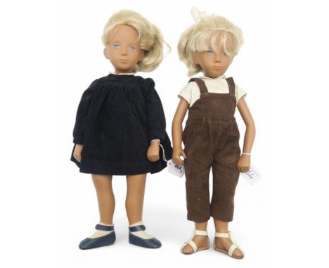 Two Sasha dolls, circa-1960s, both wearing corduroy (2) Condition Report:Available upon request