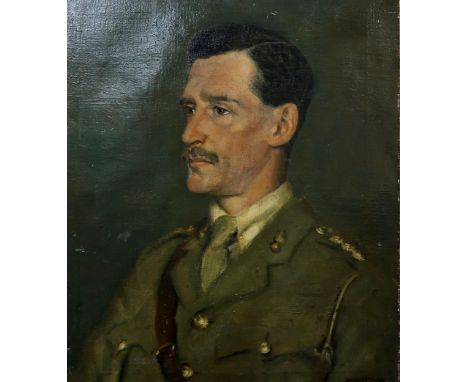 GEORGE McEWAN (SCOTTISH) &nbsp;PORTRAIT OF A MILITARY OFFICER &nbsp;Oil on canvas, signed lower right, 57 x 50cm Condition Re