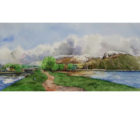 JIM CONLIN (SCOTTISH 1945-2024) &nbsp;VIEWS OF THE SCOTTISH HIGHLANDS &nbsp;To include Glencoe(36 x 53cm - 35 x 51cm) and The