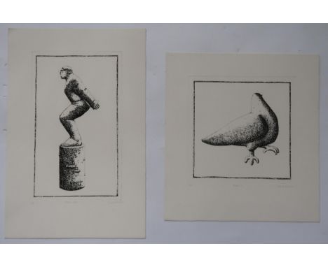 SHONA KINLOCH (SCOTTISH b.1962) &nbsp;BREAD? &nbsp;Etching, signed lower right, P/P inscribed, 23 x 23cm &nbsp;Together with 