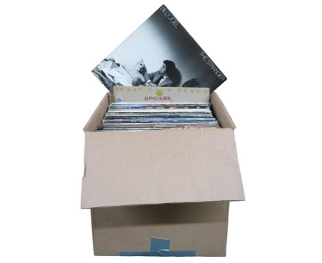 VINYL RECORDS a box of pop and rock and folk vinyl LP records to include Elton John, Billy Joel, Chicago, B.B. King, Elvis Pr