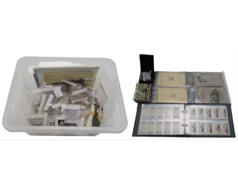 A quantity of cigarette/collectors' cards and other ephemeral material, to include Cavanders' Peeps into Prehistoric Times, P