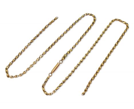 A vintage fancy link (af) chain, with soldered on tag '9ct' length 48.5cm, weight 4.8gms Condition Report:Available upon requ