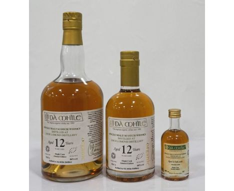 DA MHILE LOCH LOMOND 12YO ORGANICA trio of Da Mhile bottlings.  Comprising: Da Mhile Loch Lomond 12 Year Old Organic Single M