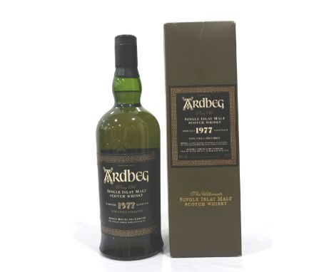 ARDBEG 1977Distilled in 1977 and bottled in small batches from 2001 until 2004, there are no stocks left of this vintage so t
