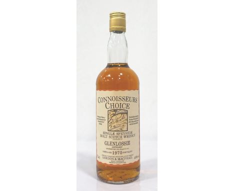 GLENLOSSIE 1970 CONNOISSEURS CHOICEA rare bottle of Glenlossie 1970 Vintage Single Malt Scotch Whisky bottled by Gordon & Mac