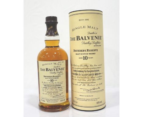 THE BALVENIE FOUNDER'S RESERVE 10YOA bottle of the now discontinued The Balvenie Founder's Reserve 10 Year Old Single Malt Sc