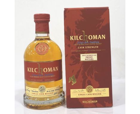 KILCHOMAN 10YO PRIVATE CASKA private cask bottling of Kilchoman 10 Year Old Single Malt Scotch Whisky.  70cl.  55.8% abv.  Di