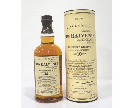 THE BALVENIE FOUNDER'S RESERVE 10YOA bottle of the now discontinued The Balvenie Founder's Reserve 10 Year Old Single Malt Sc