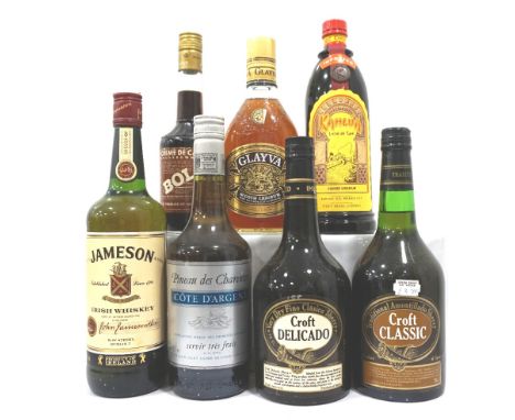 SELECTION OF SPIRITS AND LIQUEURScomprising: one Glayva Scotch Liqueur, 68cl, 40% abv; one Jameson's Irish Whiskey, 75cl, 40%