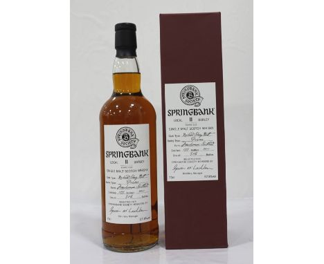 SPRINGBANK 11YO LOCAL BARLEY - SPRINGBANK SOCIETYBottled for the Springbank Society this is a single cask bottling of Springb