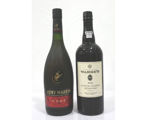 BRANDY OR PORT?The perfect end to a good meal?  WARRE'S 1998 QUINTA DA CAVADINHA VINTAGE PORT.  75cl.  20% abv.  In wooden ca