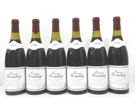 SIX BOTTLES CROZES HERMITAGE 1985 VINTAGESix bottles of Crozes Hermitage 1985 Vintage botted for St. Michael Vintage Selectio