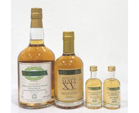 SELECTION OF DA MHILE SINGLE MALT AND GRAIN WHISKYA selection of four bottles of Da Mhile Organic Scotch Whisky, comprising: 