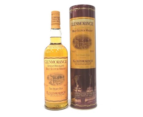 GLENMORANGIE 10YOA bottle of the Glenmorangie 10 Year Old Single Malt Scotch Whisky.  70cl.  40% abv.  In original tube.  Lev