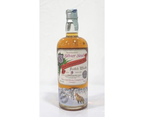 SPRINGBANK 9YO - SILVER SEALDistilled in 1998 and bottled in October 2007 by Silver Seal Whisky Company.  SPRINGBANK 9 YEAR O