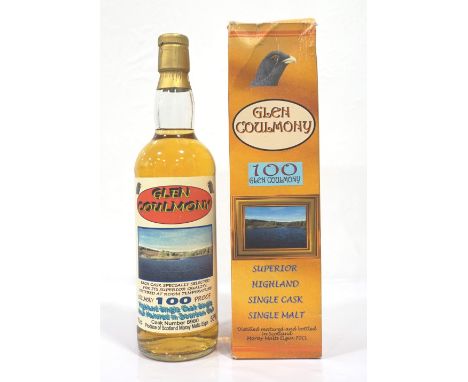 GLEN COULMONY 100 PROOFA single cask bottling from Moray Malts, Elgin.  Glen Coulmony 100 Proof Single Malt Scotch Whisky.  7