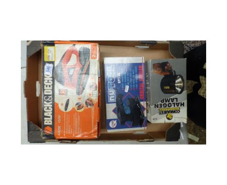 Black &amp; Decker Multi Purpose Sanding and Decorating Tools, Nu-Tool Orbital Sander and Rechargeable Halogen Lamp (3) 