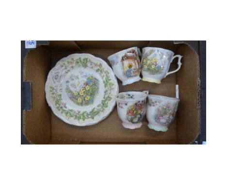 Royal Doulton Brambley Hedge Four Seasons Cups and Saucers 