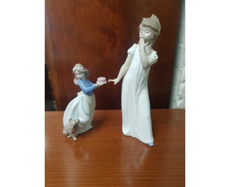 Nao figure Puppy's Birthday and Girl Yawning (one boxed)(2). 