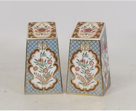 A pair of square column Spode Paperweights (2) 
