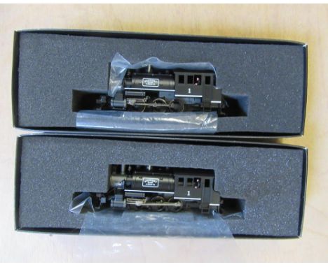 Two Bachmann Spectrum 0-6-0 Saddle Tank locomotives, Midwest Quarry and Mining, boxed, G-E (Est. plus 21% premium inc. VAT)